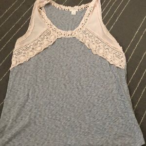 J Crew lace tank top